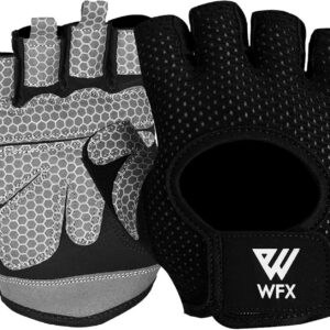WESTWOOD FOX Weight Lifting Gloves for Men Women Gym Gloves with Wrist Wrap Support for Workout Training Exercise Fitness Hanging, Pull ups for Dumbbell, Cycling