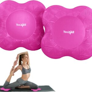 Yes4All Yoga Knee Pads Pair, Thick Yoga Kneeling Pad for Pilates Exercise, Cushion Gear for Knees & Elbow with 13/16″ Thickness