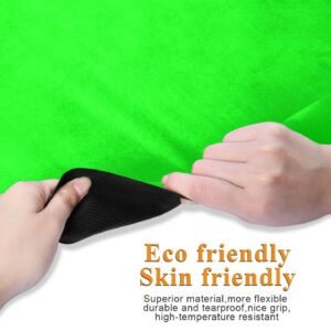 Yoga Mat Neon Green Solid Color 1 mm Non‑Slip Fitness Exercise Mat Lightweight Travel Workout Mat for Gym, Pilates & Stretching, Incluede Storage Bag