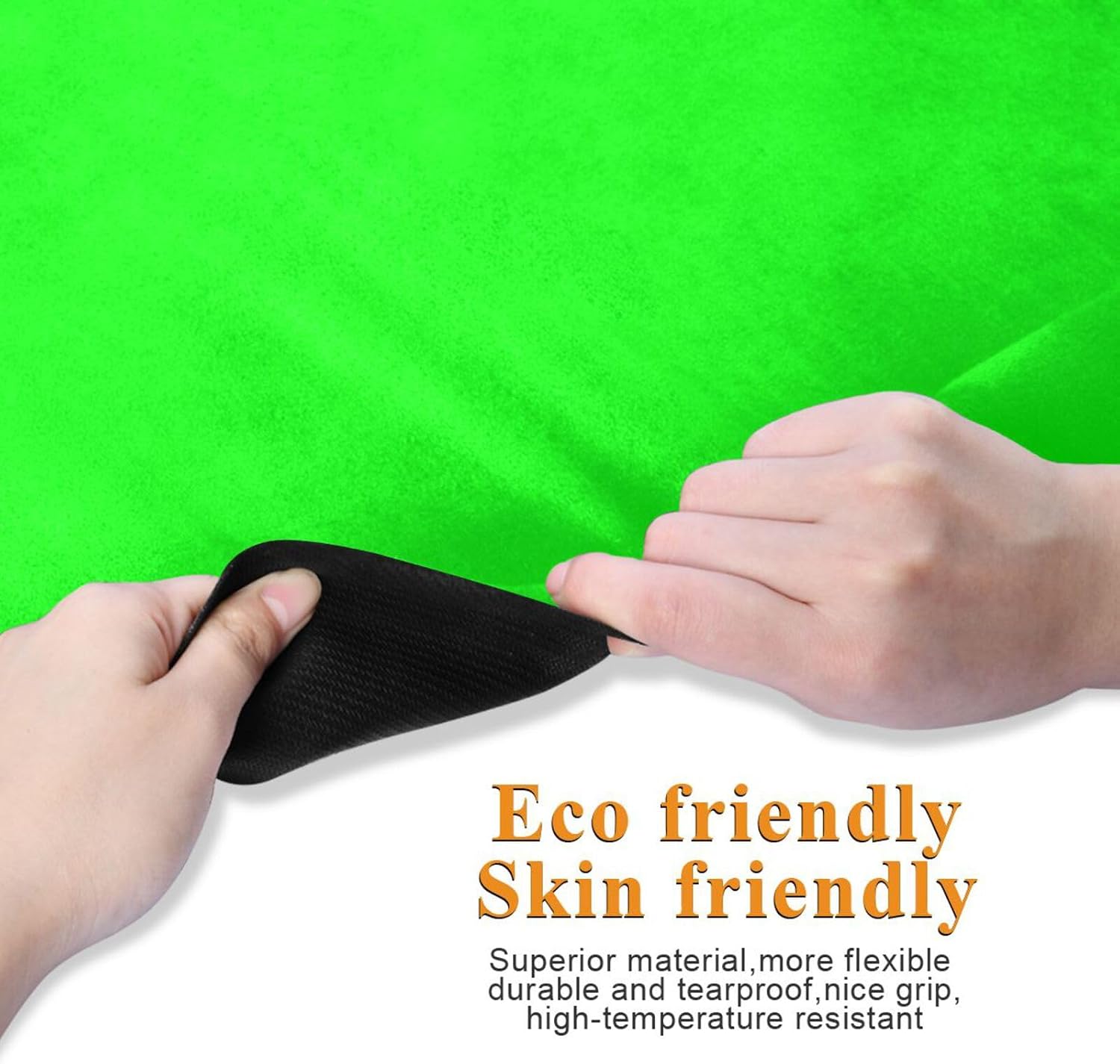 Yoga Mat Neon Green Solid Color 1 mm Non‑Slip Fitness Exercise Mat Lightweight Travel Workout Mat for Gym, Pilates & Stretching, Incluede Storage Bag - Image 2
