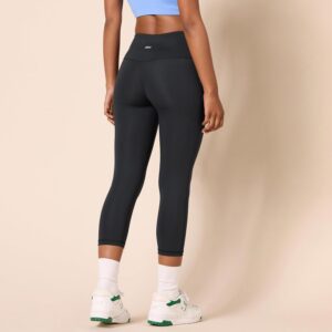 Amazon Essentials Women’s Exercise Workout Leggings, Active Sculpt, Mid-Rise Capri with Pockets