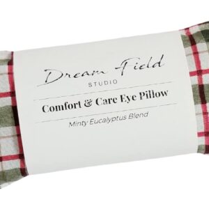 Mint Eye Pillow – Flaxseed Fill, Eucalyptus Peppermint Blend, Aromatherapy Eye Mask | Evergreen Plaid