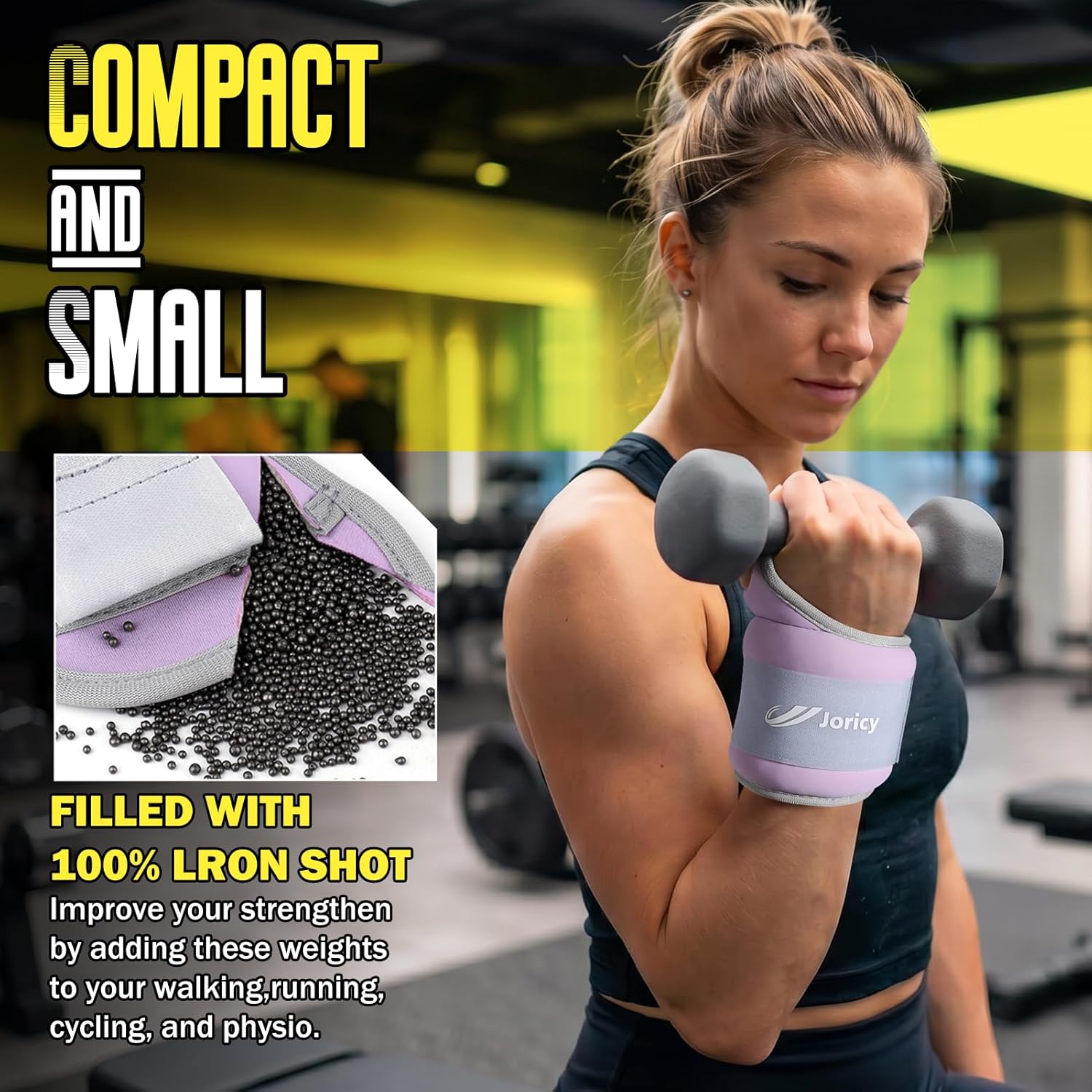Wrist Weights with Thumb Loops Lock for Women Men 1 Pair 2 3 4 5 6 LBS Arm Weight Ankle Weights Weighted Gloves for Running Walking Jogging Physical Therapy Home Gym Fitness Workout Cardio Exercises - Image 3
