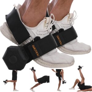 Monkey Foot Dumbbell Attachment for Glute Kickback Women’s Leg Exercise Workouts at Home Adjustable Ankle Gym Strap Foot Weights Lifting Attachments Equipment for Men Hamstring Curls