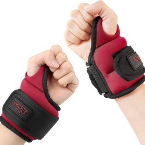 Frelaxy Wrist Weights with Thumb Loops Lock for Men Women 1lb*2 2lbs*2 3lbs*2 Ankle Weights Weighted Gloves for Running Strength Training Yoga Walking Exercises