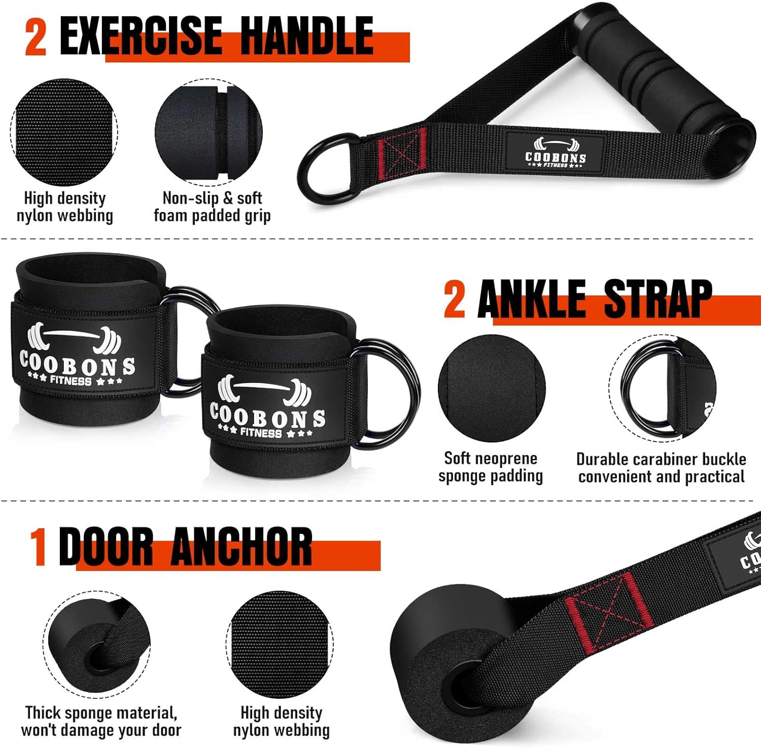 Heavy Resistance Bands for Working Out, 300LBS Exercise Bands with Handles, Workout Bands for Men, Weight Fitness Bands Set for Muscle Training, Strength, Slim, Yoga, Home Gym Equipment - Image 4