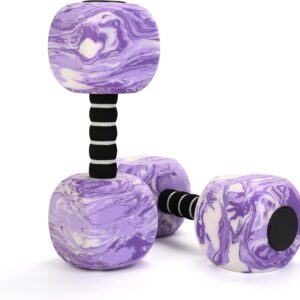 2pcs Water Weights for Pool Exercise, EVA-Foam Water Aerobics Equipment, Pool Dumbbells for Women,Kids,Seniors, Water Workouts, Weight Loss
