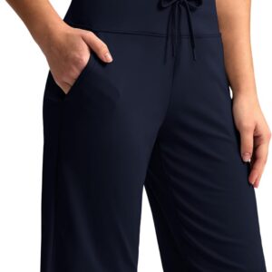 G Gradual Women’s Bermuda Shorts with Pockets 11″ Knee Length Stretch Comfy Drawstring Long Shorts for Women Summer Walking