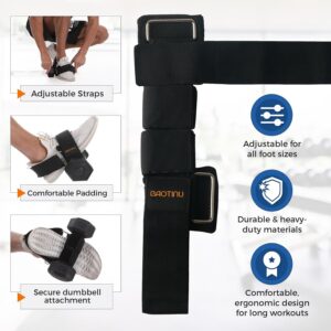 Monkey Foot Dumbbell Attachment for Glute Kickback Women’s Leg Exercise Workouts at Home Adjustable Ankle Gym Strap Foot Weights Lifting Attachments Equipment for Men Hamstring Curls