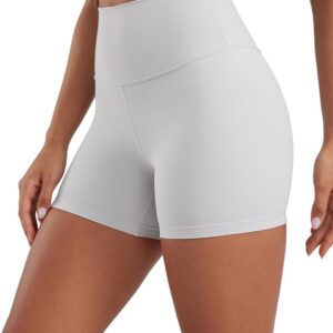 CRZ YOGA Naked Feeling Biker Shorts 4” – High Waist Yoga Workout Running Gym Spandex Womens