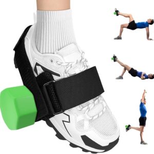 Dumbbell Foot Attachment- Adjustable Ankle Weights Strap for Leg Workouts, Home Gym Equipment – Perfect for Hamstring Curl, Shin Splint Relief, Monkey Feet Weight Lifting – Leg Weights for Men & Women