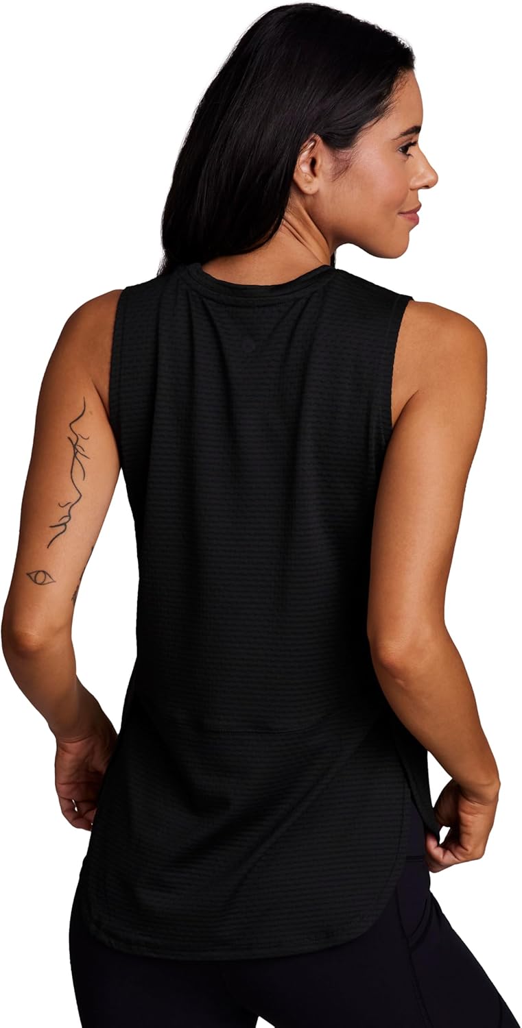 RBX Active Women's Workout Top Bubble Mesh Quick Drying Performance Training Gym Crewneck Tank Top for Women - Image 3