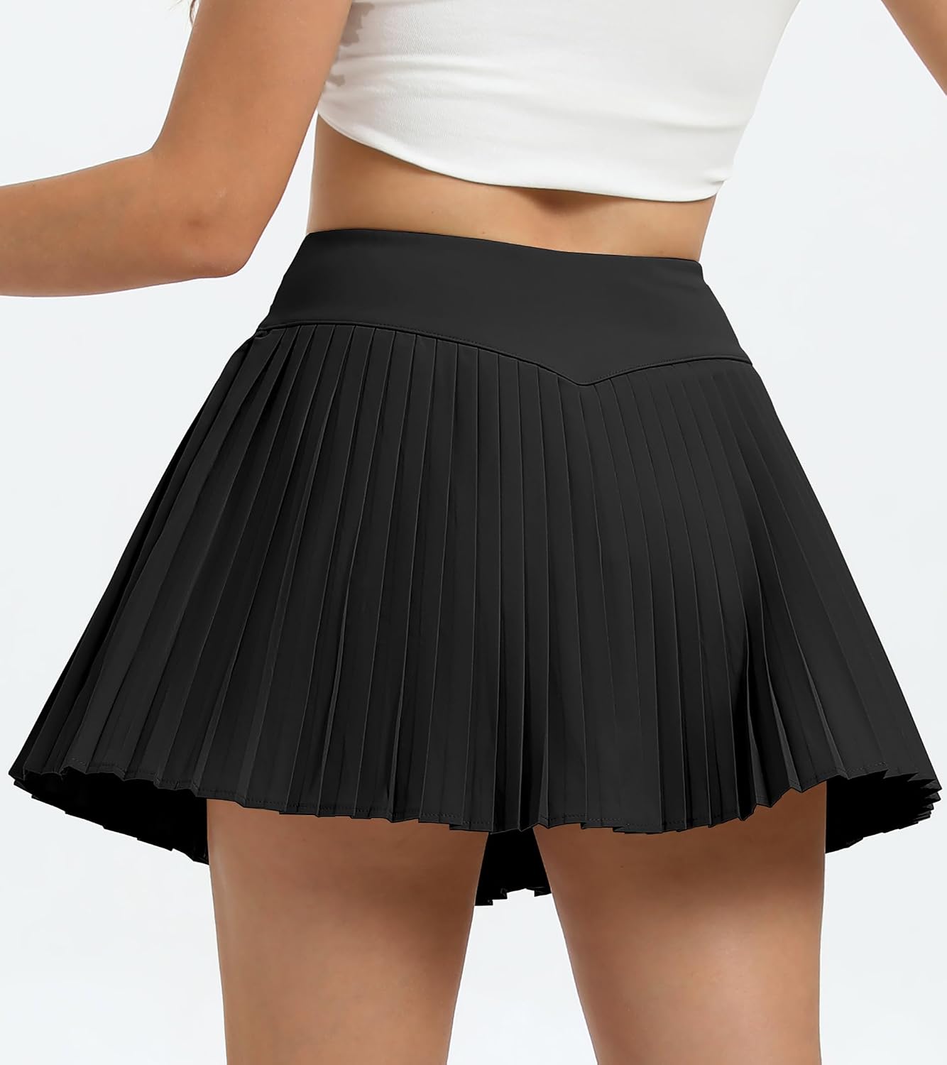Jhsnjnr Pleated Skort for Women Athletic Summer Skorts with Shorts Pockets High Waisted Golf Tennis Skirt - Image 3