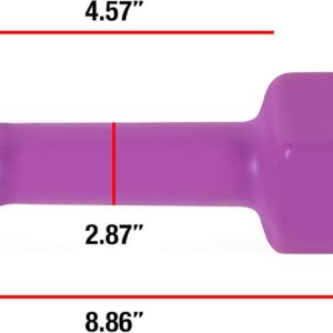 Cap Barbell Vinyl Coated Dumbbell | 1-15 LB Single or Pair