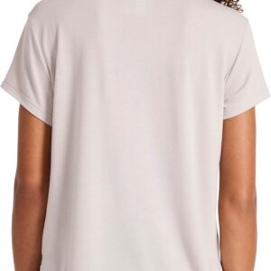Reebok Women’s Crewneck T-Shirt, Standard Fit, Lightweight Stretch Poly Soft Jersey Fab