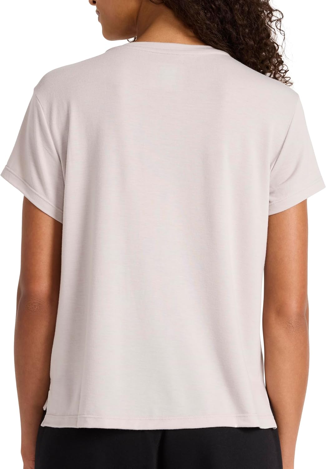 Reebok Women's Crewneck T-Shirt, Standard Fit, Lightweight Stretch Poly Soft Jersey Fab - Image 2