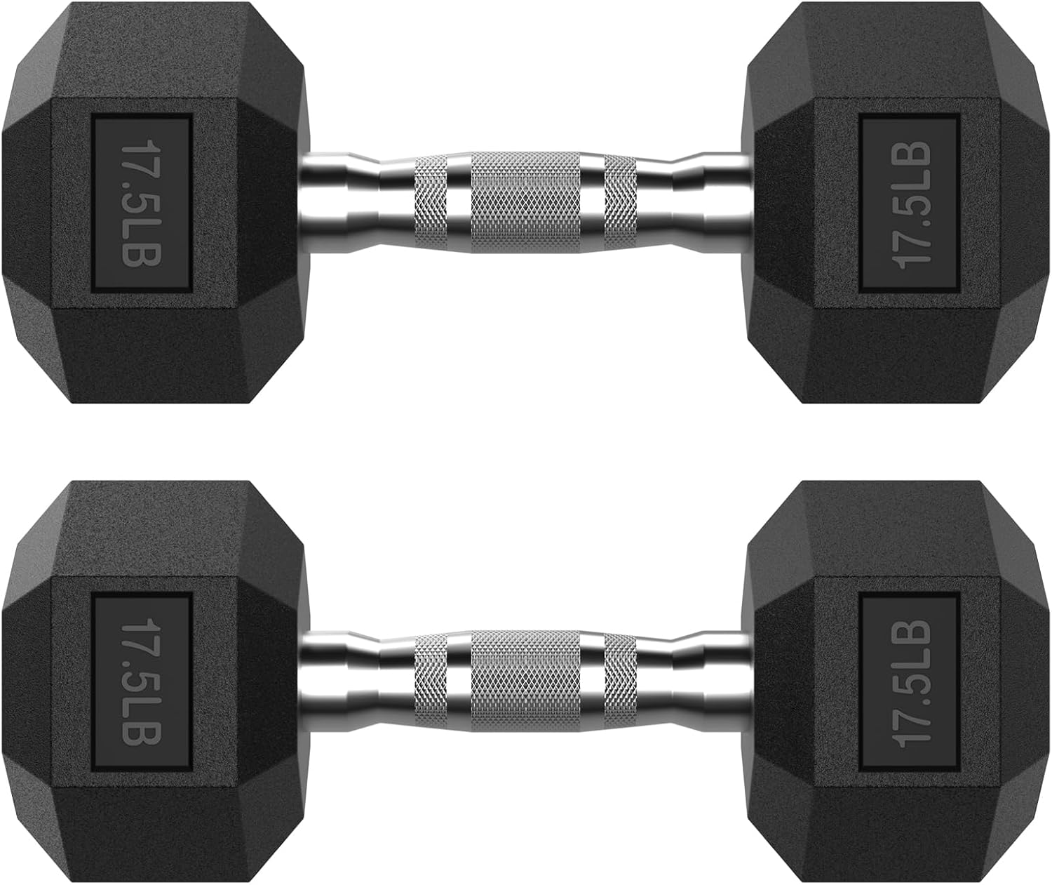 HANDBODE Hex Dumbbell Set 2.5-65 lb, Rubber Encased Hex Dumbbells for Home Gym, Weights Dumbbells Set of 2 Hand Weights for Strength Training & Fitness Exercise