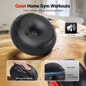 Yoleo Adjustable Dumbbell Set, 45LBS Free Weight Set with Silent Anti-Collision Air Cushion with Connector, 5-in-1 Dumbbells Set Includes Barbell, Kettlebells, Push up Stand, Weight Plate, Exercise & Fitness Dumbbells Weight Set for Home Gym Suitable Men/Women