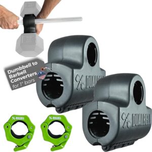 Dumbbell Barbell Converter – Dumbbell Converter Home Gym Equipment, for 1″ Standard Bars, Up to 250lb Capacity Barbell Adapters- Versatile Weight Lifting Set, Suitable for Men and Women
