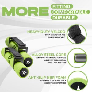 Yes4All Adjustable Dumbbell Hand Weights Set Of 2 Perfect for Women’s Walking or Travel Exercise with Adjustable Straps, Foam Cover, and Color Coded Weight (2lbs, 3lbs or 4lbs), Anti Slip