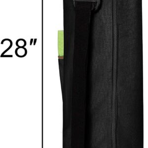 Heathyoga Yoga Mat Bag Full-Zip Exercise Yoga Mat Carry Bag – Multi-Functional Inner/Outer Storage Pockets & Adjustable Shoulder Strap – 28” X 7” Yoga Bag Fits Most Yoga Mat Sizes