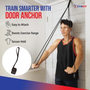 Pull Up Bands, Resistance Bands Set with Door Anchor, 5-Level Pull Up Assistance Bands for Working Out, Workout Bands for Home Gym