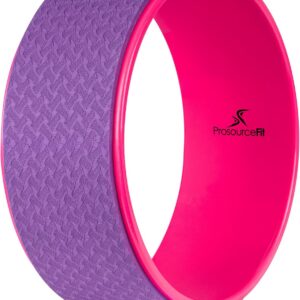 ProsourceFit Yoga Wheel Prop 12” for Improving Yoga Poses, Backbends, Flexibility, Balance, Stretching, Relaxation