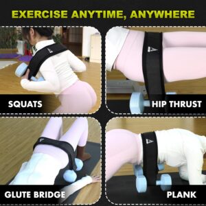 Adjustable Hip Thrust Belt for Weights, Dumbbell Hip Thrust Belt for Women, Glute Bridge & Weight Belt, Hip Thrust Bar Support, Booty Workout Equipment, Hip Thrust Band for Home and Gym