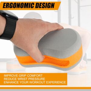 Soft Push Up Pads – Thick EVA Push-Up Stands Handle Pushup Support, Anti-Slip Workout Stands for Strength Training, Portable Floor Exercise Fitness Equipment for Home Indoor & Outdoor, 2pcs