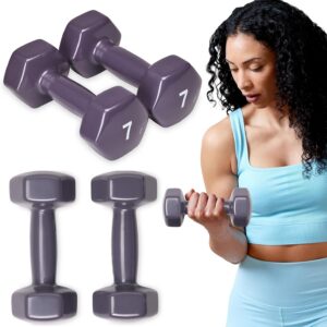 SPRI Dumbbells Hand Weights Set of 2 – Vinyl Coated Exercise & Fitness Dumbbell for Home Gym Equipment Workouts Strength Training Free Weights for Women, Men (1-10 Pound, 12, 15, 18, 20 lb)