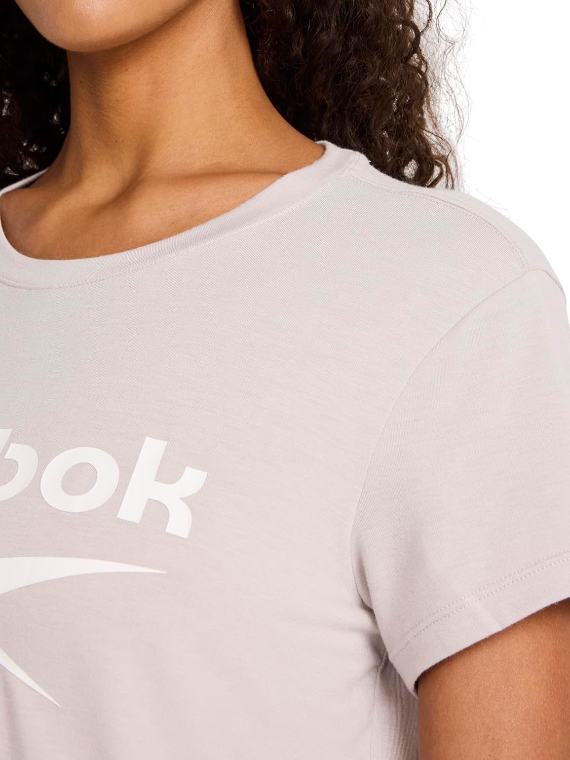 Reebok Women's Crewneck T-Shirt, Standard Fit, Lightweight Stretch Poly Soft Jersey Fab - Image 5