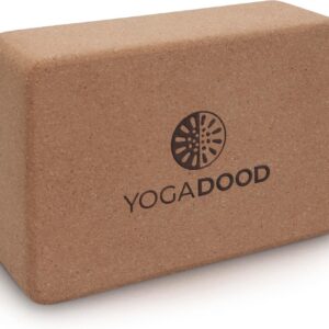 YOGA DOOD Premium Cork Yoga Blocks 2 Pack – Superior Grip & Stability for Enhanced Alignment – Eco-Friendly Biodegradable