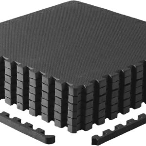 CAP Puzzle Exercise Mats | 1” Thick EVA Interlocking Foam Tiles for Home Gym Flooring | Multiple Options