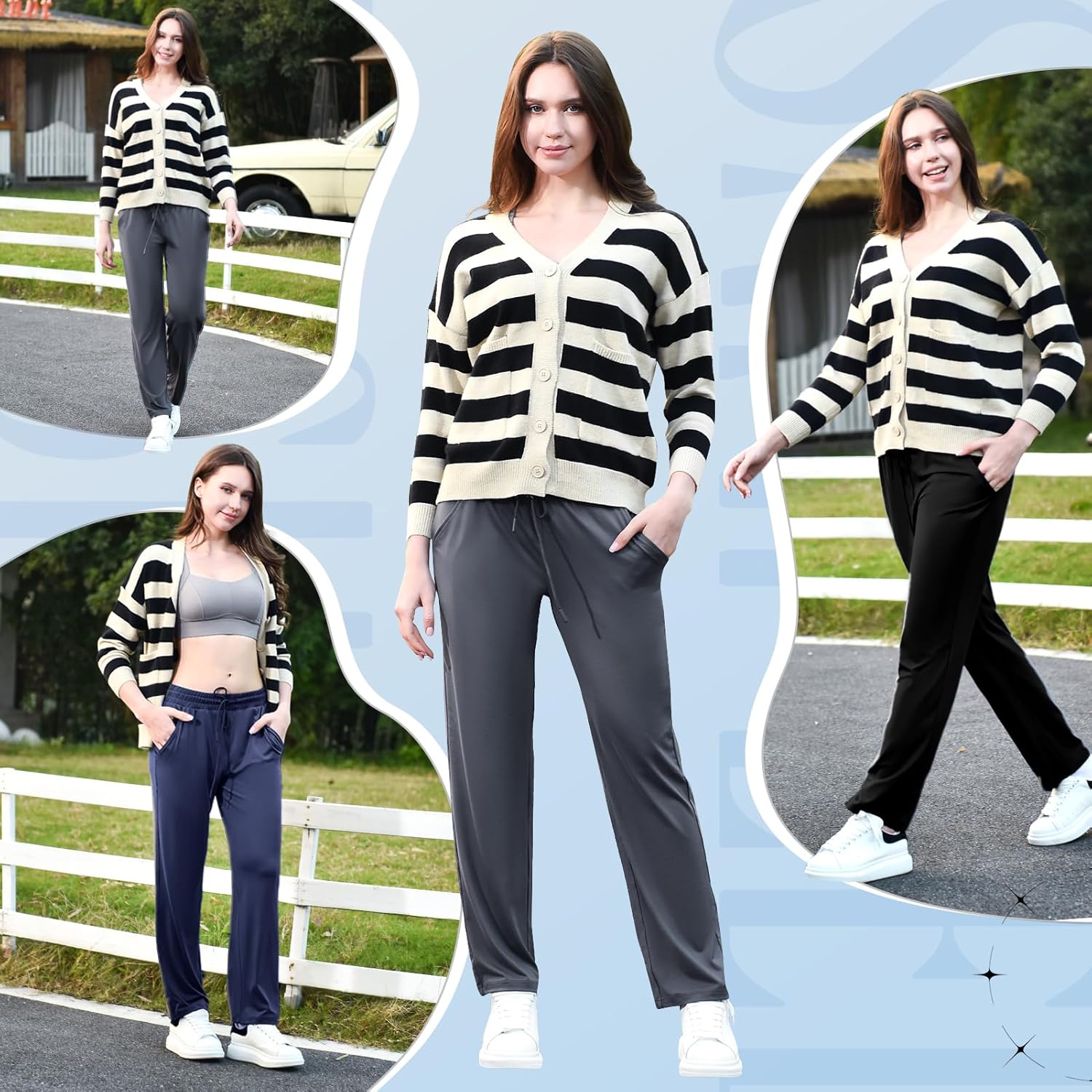 Stanpetix Track Pants Women Loose Straight Leg Women’s Sweatpants with Pockets for Sports Jogging - Image 4