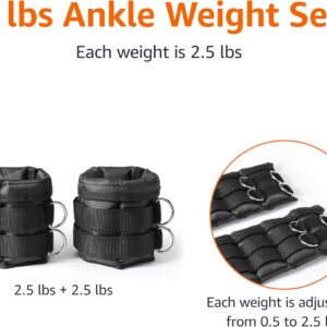 Amazon Basics Adjustable Ankle Weights