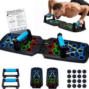 Push Up Board Fitness, Portable Dismountable 17 in 1 Push Up Bar at Home Gym, Multi-functional Pushup Stands Professional Strength Training Equipment For Man and Women