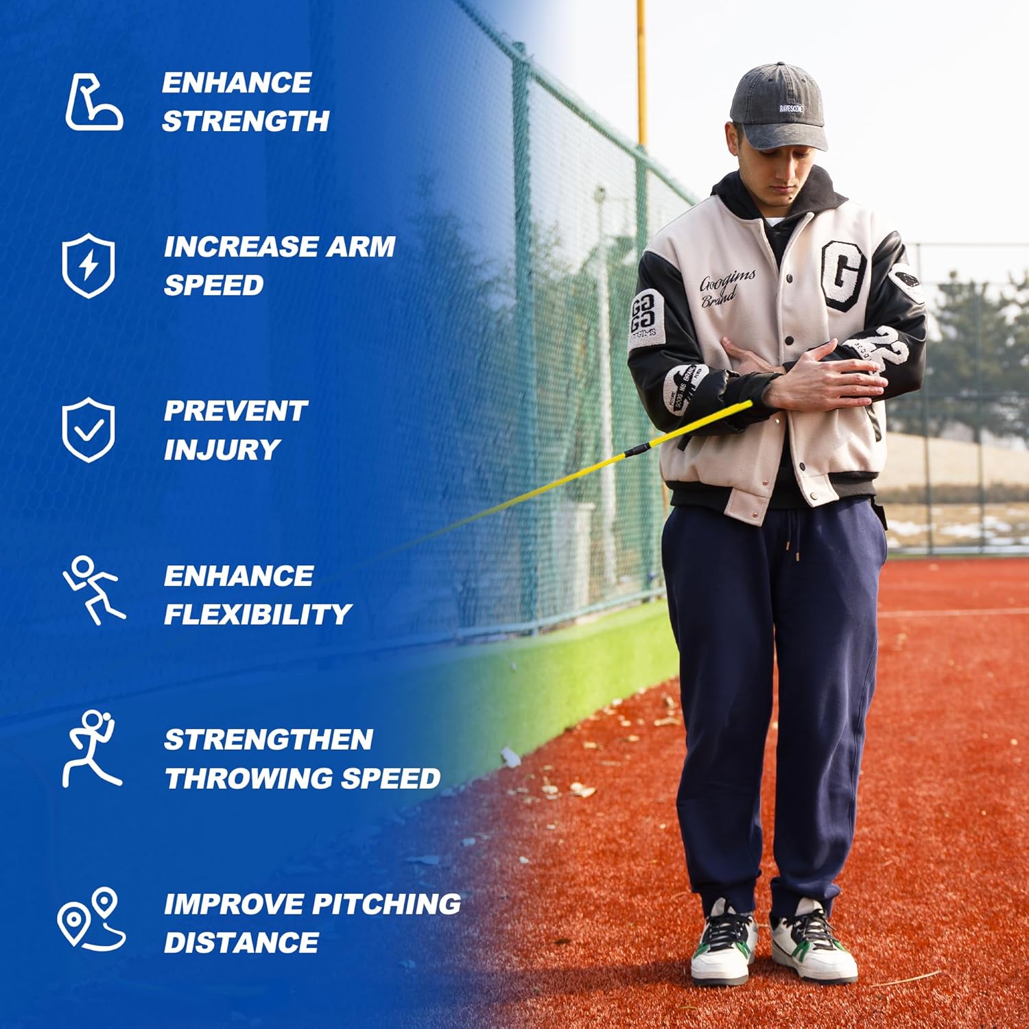 SunNordik Resistance Bands for Pitchers, Baseball & Softball Training Equipment for Improving Arm Strength & Pitching Training, Baseball Pitching Bands for All Skill Levels - Image 3