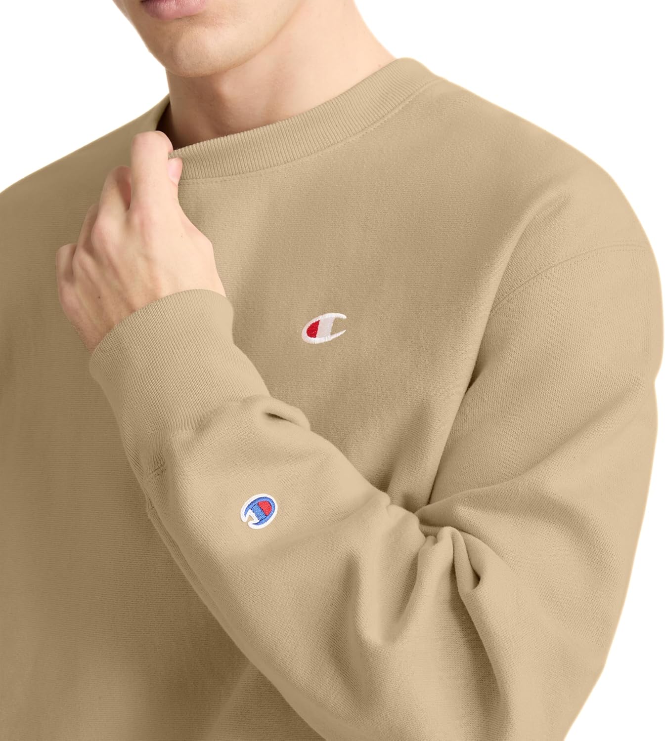 Champion Men's Crewneck Sweatshirt, Reverse Weave, Heavyweight Fleece Sweatshirt for Men - Image 3