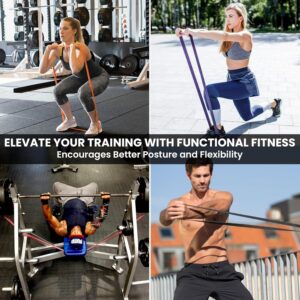 Functional Fitness Pull Up Bands Resistance Bands | Exercise Bands for Working Out | Long Stretch Bands for Exercise, Training Bands, Resistance Bands for Stretching