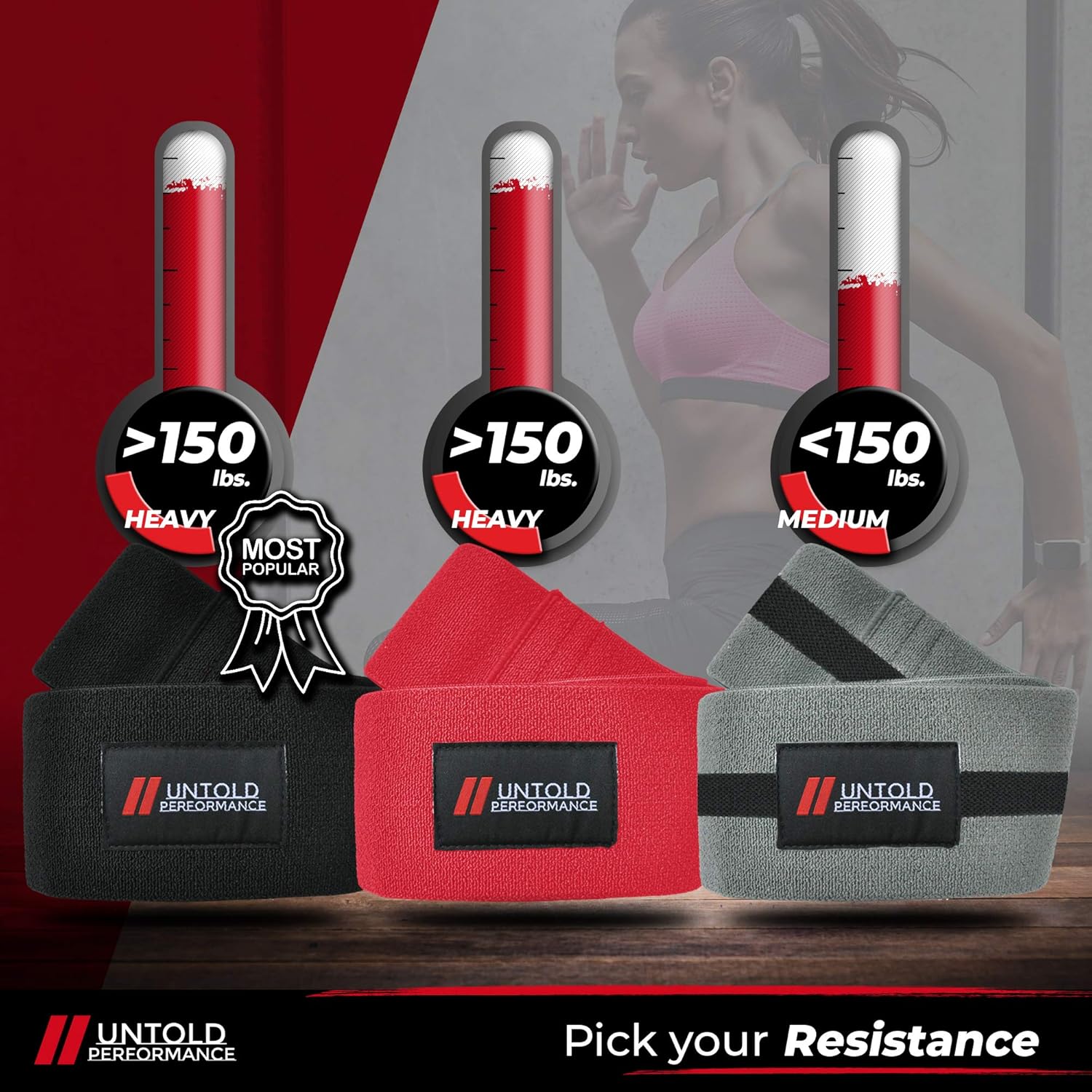 Heavy Resistance Bands - Hip Bands for Working Out, Premium Exercise Bands Resistance, Durable Resistance Bands for Strength, Flexibility & Glute Workouts - Image 6