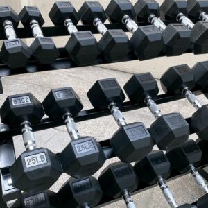 350/450/550 lbs Hex Weight Dumbbells Sets with Rack Rubber Gym Equipment Coated Dumbbell Free Weights Set for Home Exercise & Fitness Dumbbells of Weights and Rack