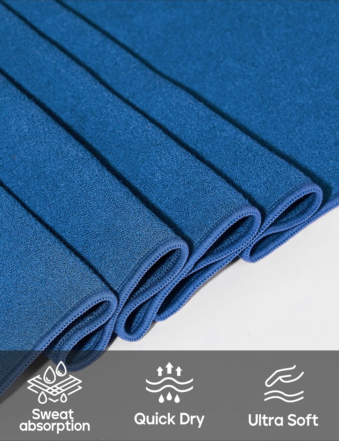 Heathyoga Yoga Mat Towel Non Slip for Hot Yoga Towel with Silicone Grip & Free Spray Bottle, 72"X26" Extra Large Microfiber Yoga Towel for Bikram, Pilates, Fitness - Image 2