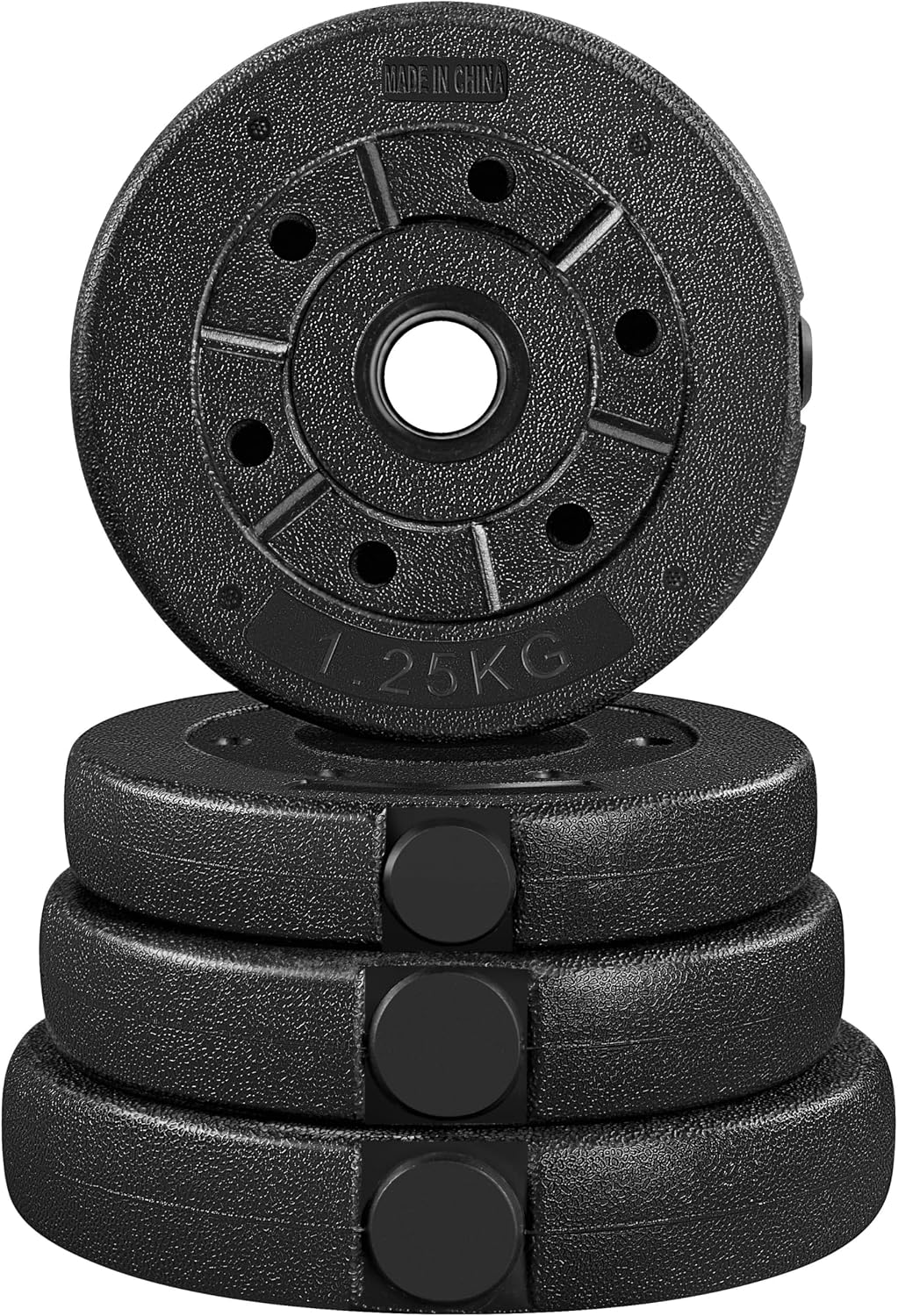 Yaheetech 66LB Weight Dumbbell Set Fitness Adjustable Cap Gym/Home Barbell Plates Body Workout for Women Men Strength Training Black - Image 9