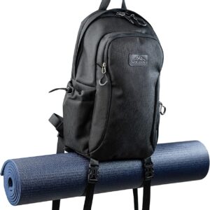 Mount Adams Yoga Mat Mid-Size Backpack for Workout Gear and Fitness Accessories, Stain Resistant, Adjustable Travel Pack