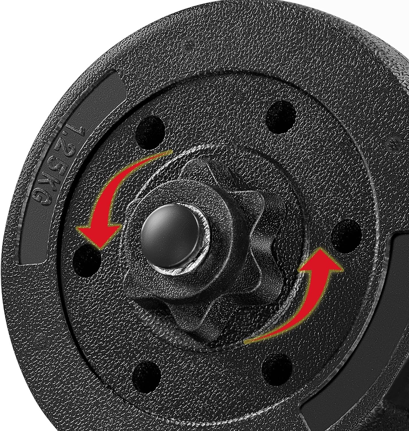Yaheetech Adjustable Dumbbell Sets Free Weights for Women Men Beginner Dumbbells Changeable Home Gym Apartment Exercise & Fitness Equipment Black - Image 9