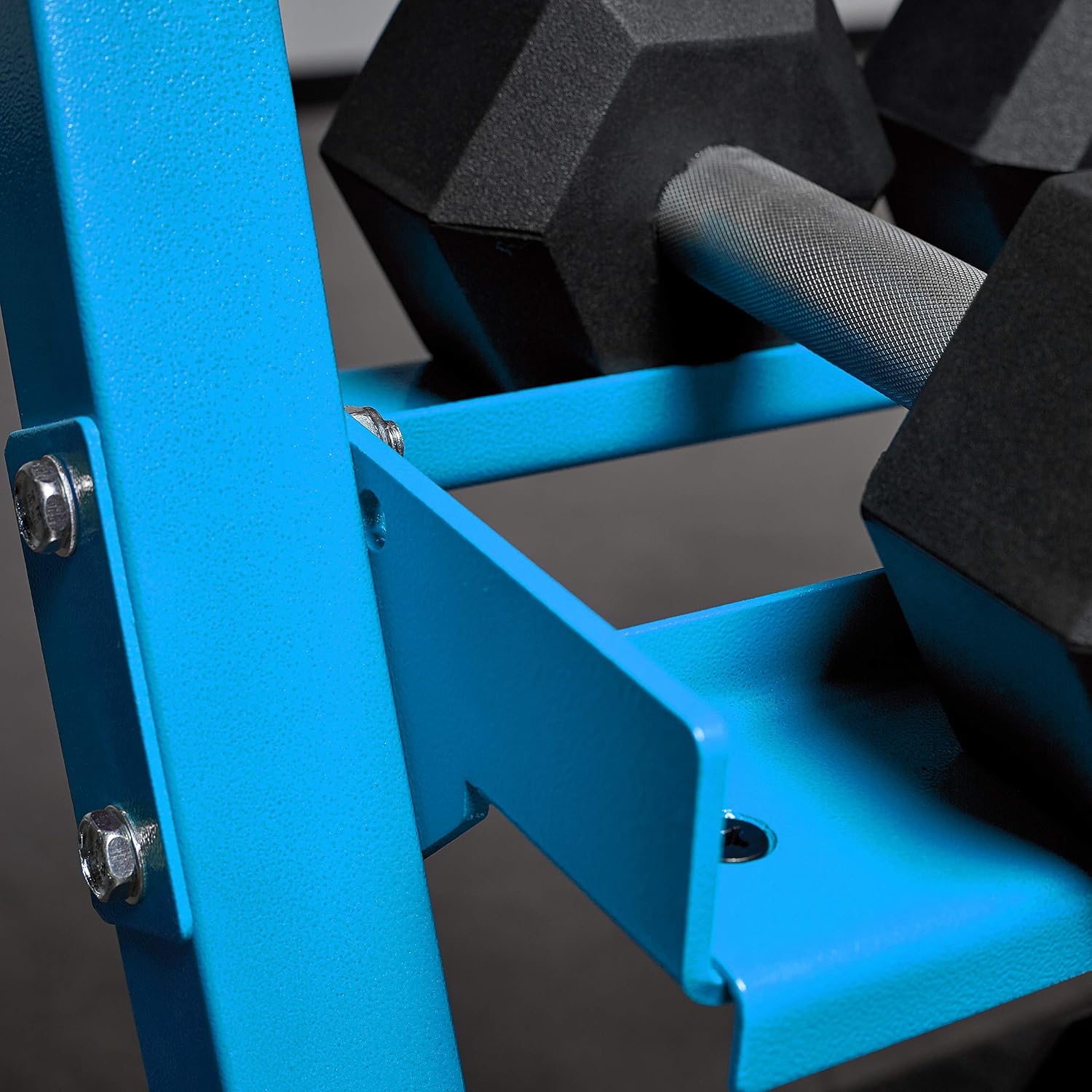 REP Fitness Rubber Hex Dumbbell Set, Adjustable Weight Pairs, Home Gym Equipment, Strength Training For Men Women, Black Coated Grips, Workout Rack Storage Optional, Heavy Lb Free Weights - Image 3