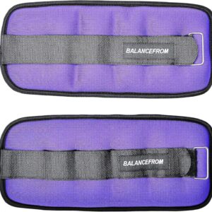 Fitvids Fully Adjustable Ankle Wrist Arm Leg Weights, 1-20LBS, Multiple Options