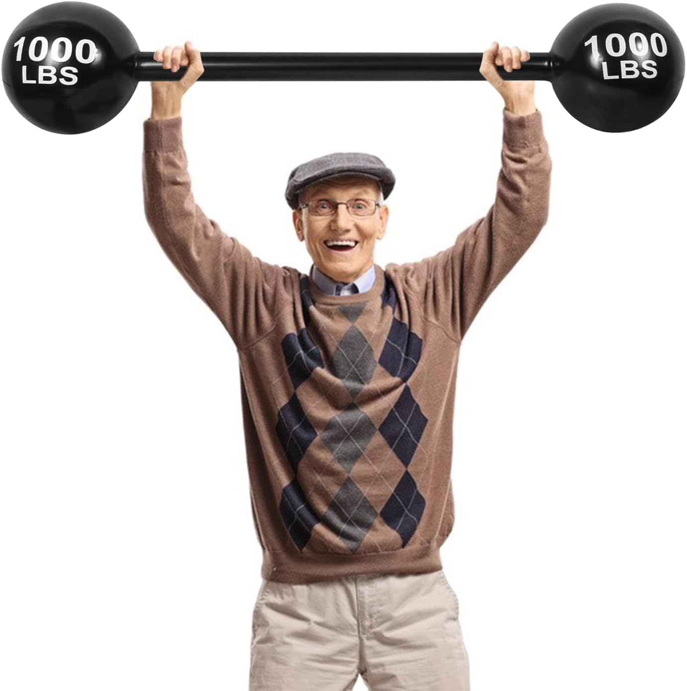 Giant Inflatable Dumbbell Barbell,Funny Carnival Circus Decorations Birthday Halloween Strongman Party Decorations Fake Weights Cosplay Props Party Supplies,Blow Up Strongman Costume Photo Booth Props - Image 4