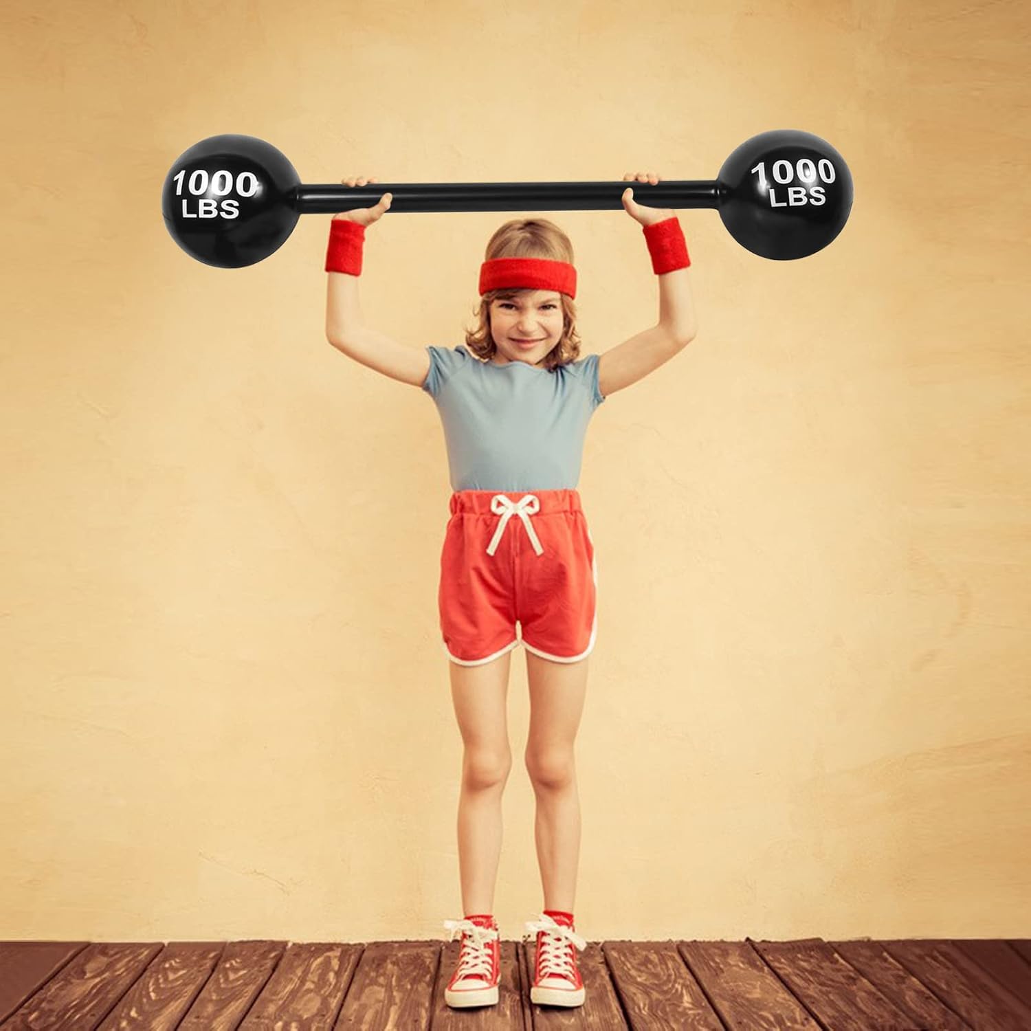 Giant Inflatable Dumbbell Barbell,Funny Carnival Circus Decorations Birthday Halloween Strongman Party Decorations Fake Weights Cosplay Props Party Supplies,Blow Up Strongman Costume Photo Booth Props - Image 5