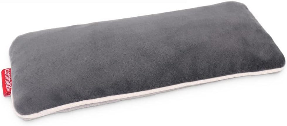 Unscented Weighted Eye Pillow for Yoga, Relaxation | Microwavable Moist Heat Eye Compress Mask with Washable Cover for Meditation, Yoga, Spa, Sleeping, Migraine Relief